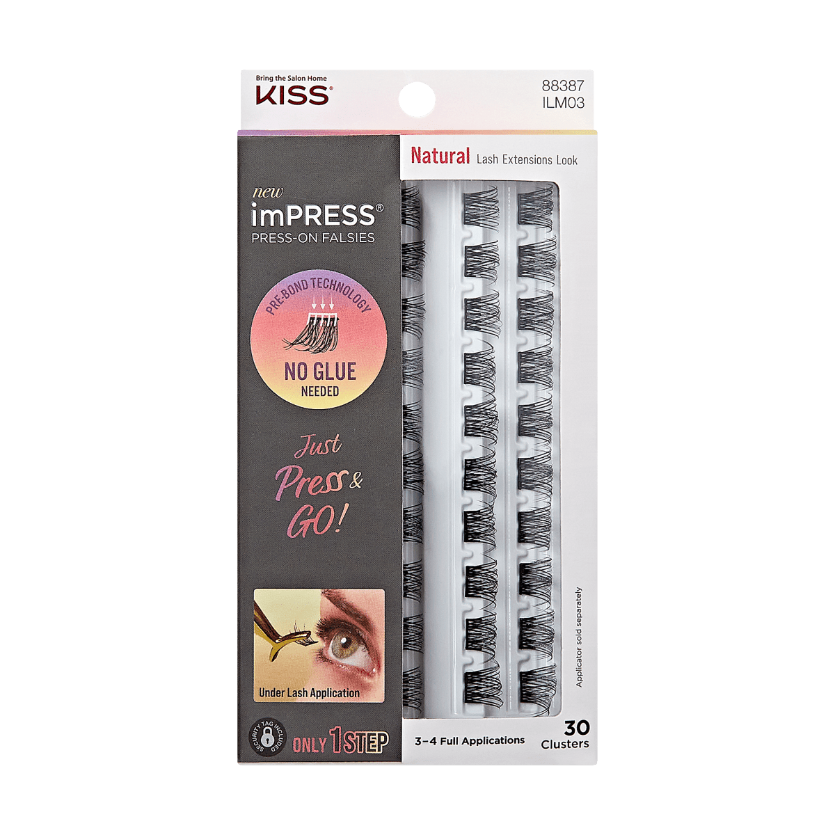 ImPRESS Press-On newest Falsies Eyelash Clusters PR kit