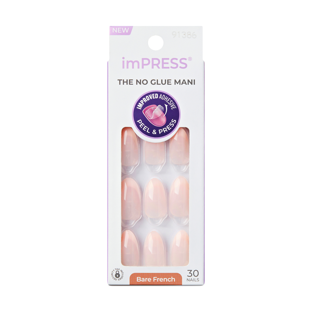 imPRESS Bare French Press On Nails - Ace