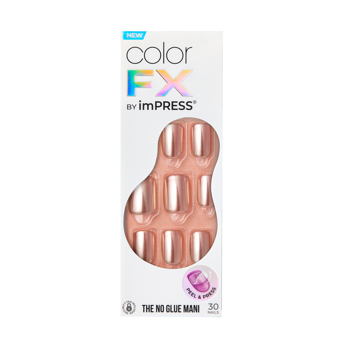 Packaging for imPRESS Color FX press-on nails in &