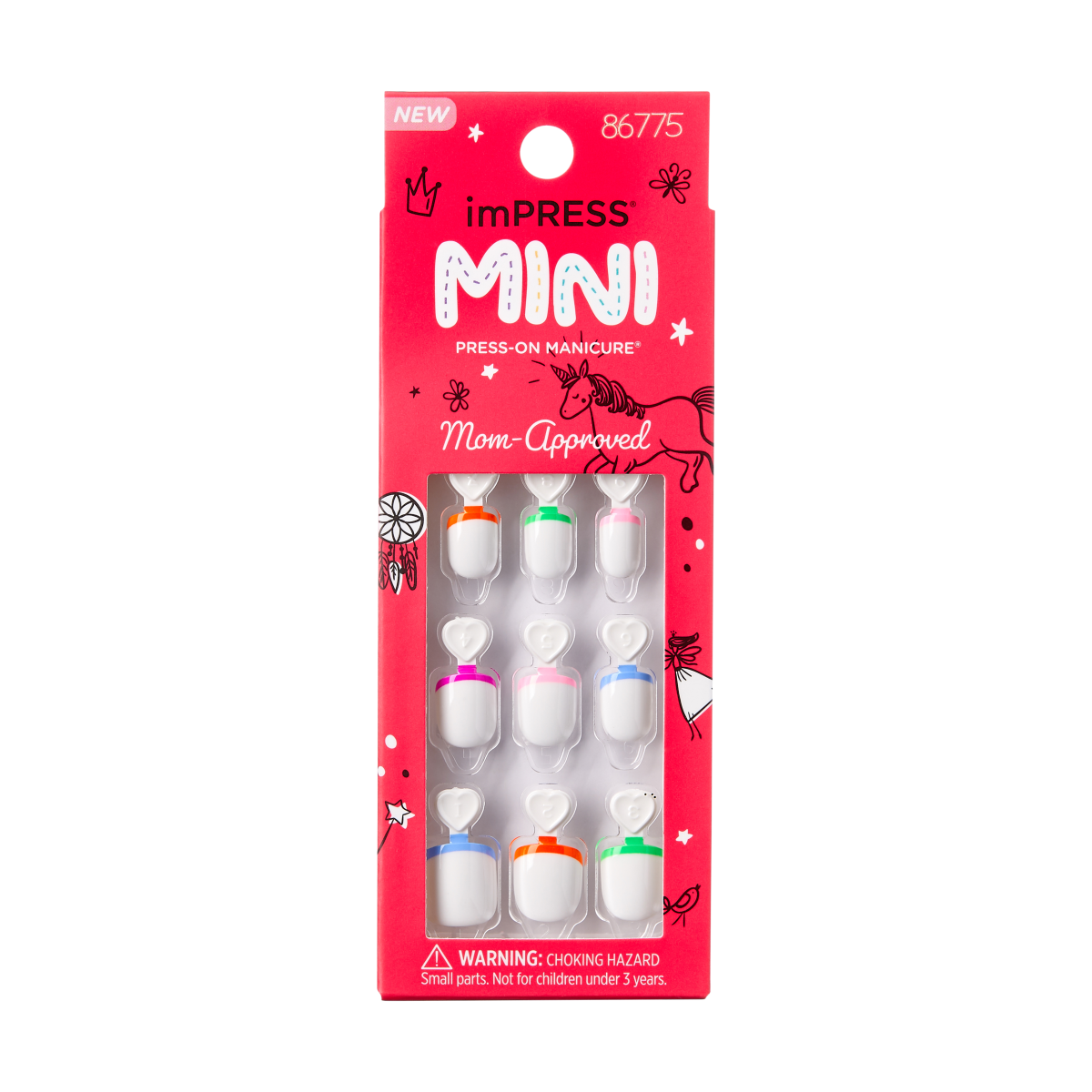 imPRESS Mini Press-On Nails for Kids - French Pop