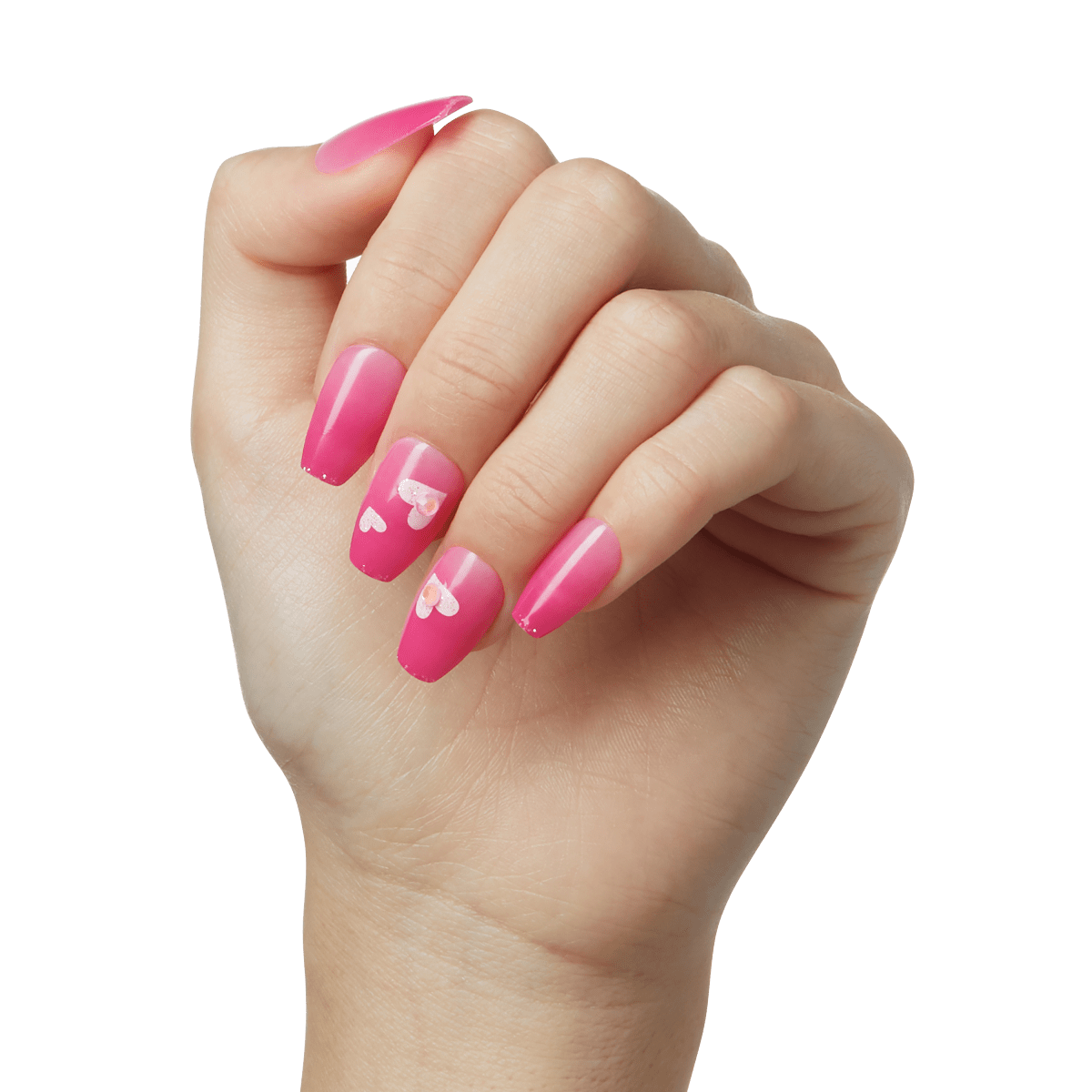 Tips Reuseable Detachable Fake Nails Sugar Glitter Square Short Shiny  Gelnails | eBay