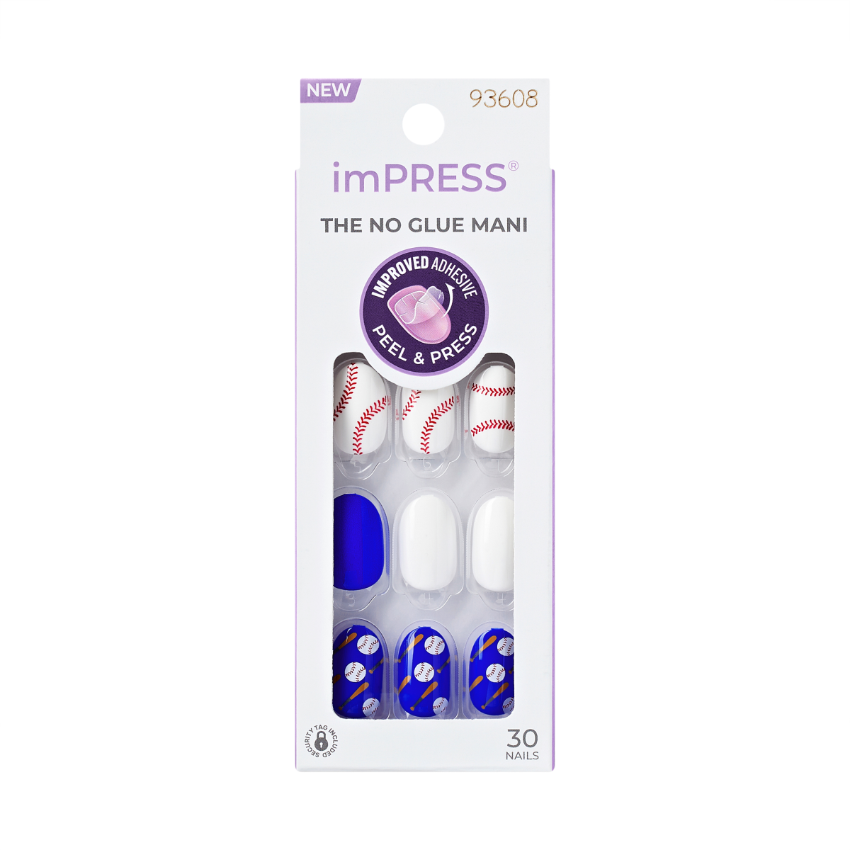 imPRESS Sports Press On Nails- Batter Up