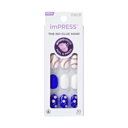 imPRESS Sports Press-On Nails- Batter Up