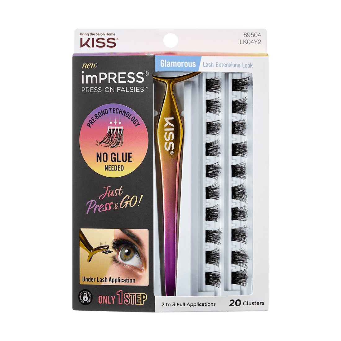 imPRESS Press-On Falsies Eyelash 20 Clusters - Glamorous