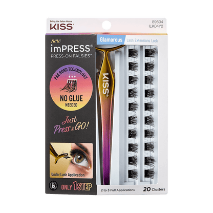 imPRESS Press-On Falsies Eyelash 20 Clusters - Glamorous