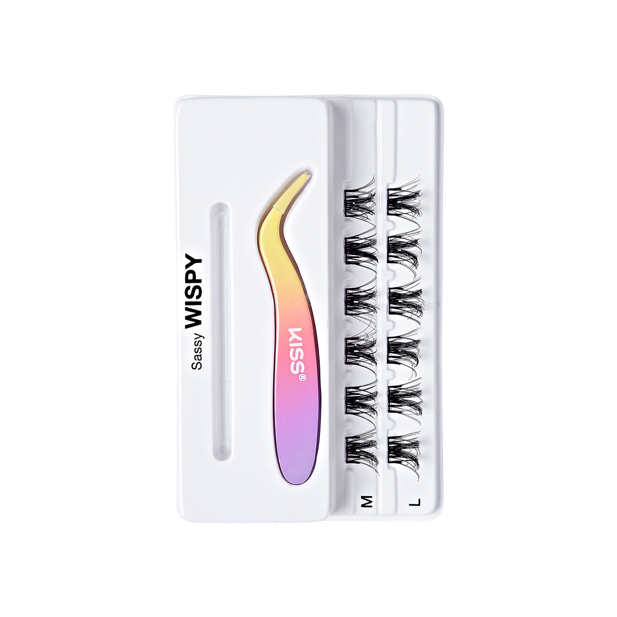 imPRESS Press-On Falsies Minipack, 12 Clusters + Applicator - Sassy