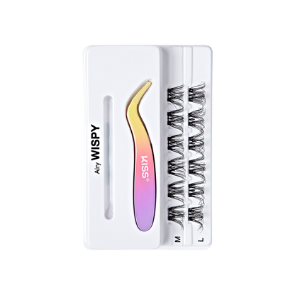 imPRESS Press-On Falsies Minipack, 12 Clusters + Applicator - Airy