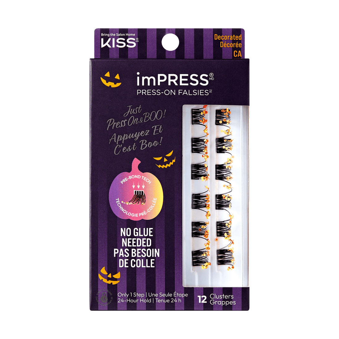 imPRESS Falsies Self Adhesive Eyelashes Halloween Minipack - Fright Night