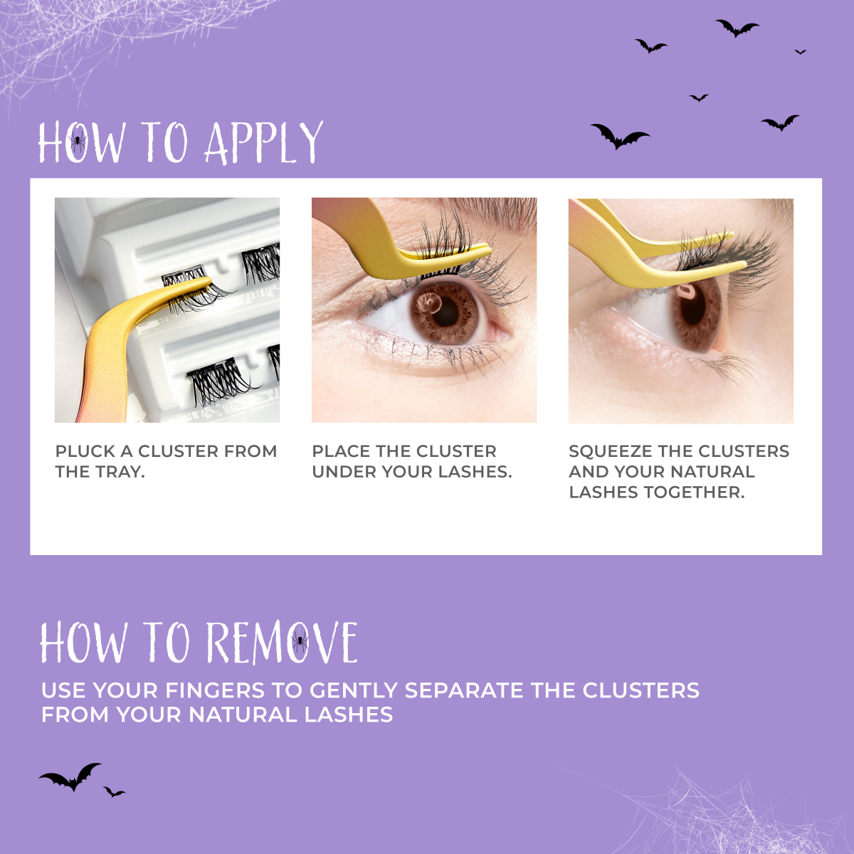 imPRESS Falsies Self Adhesive Eyelashes Halloween Minipack - Ambrose