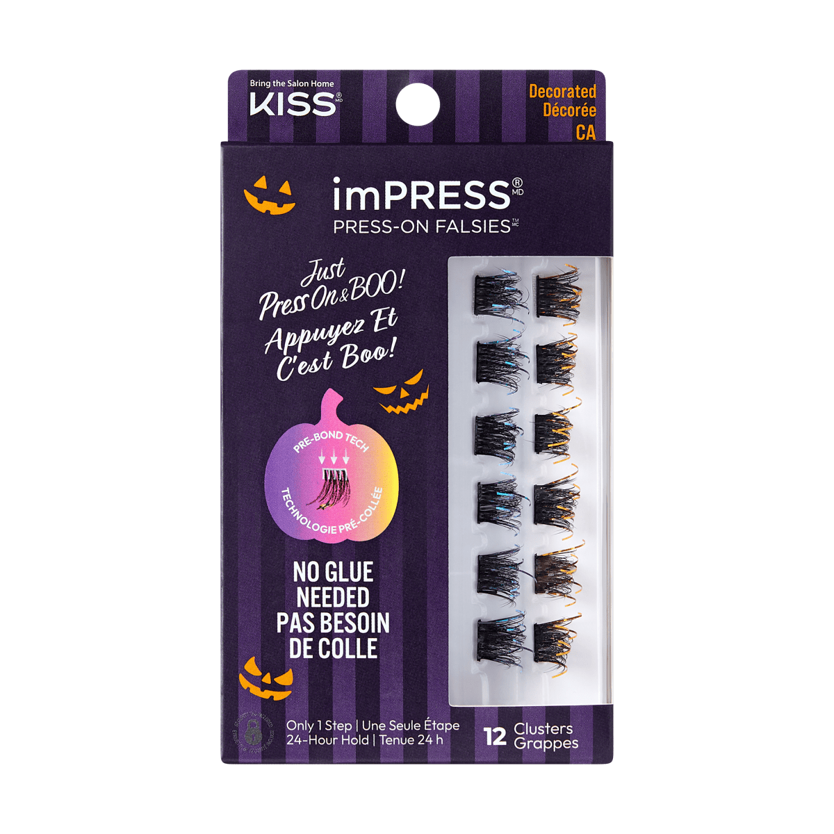 imPRESS Falsies Self Adhesive Eyelashes Halloween Minipack - Enchantment