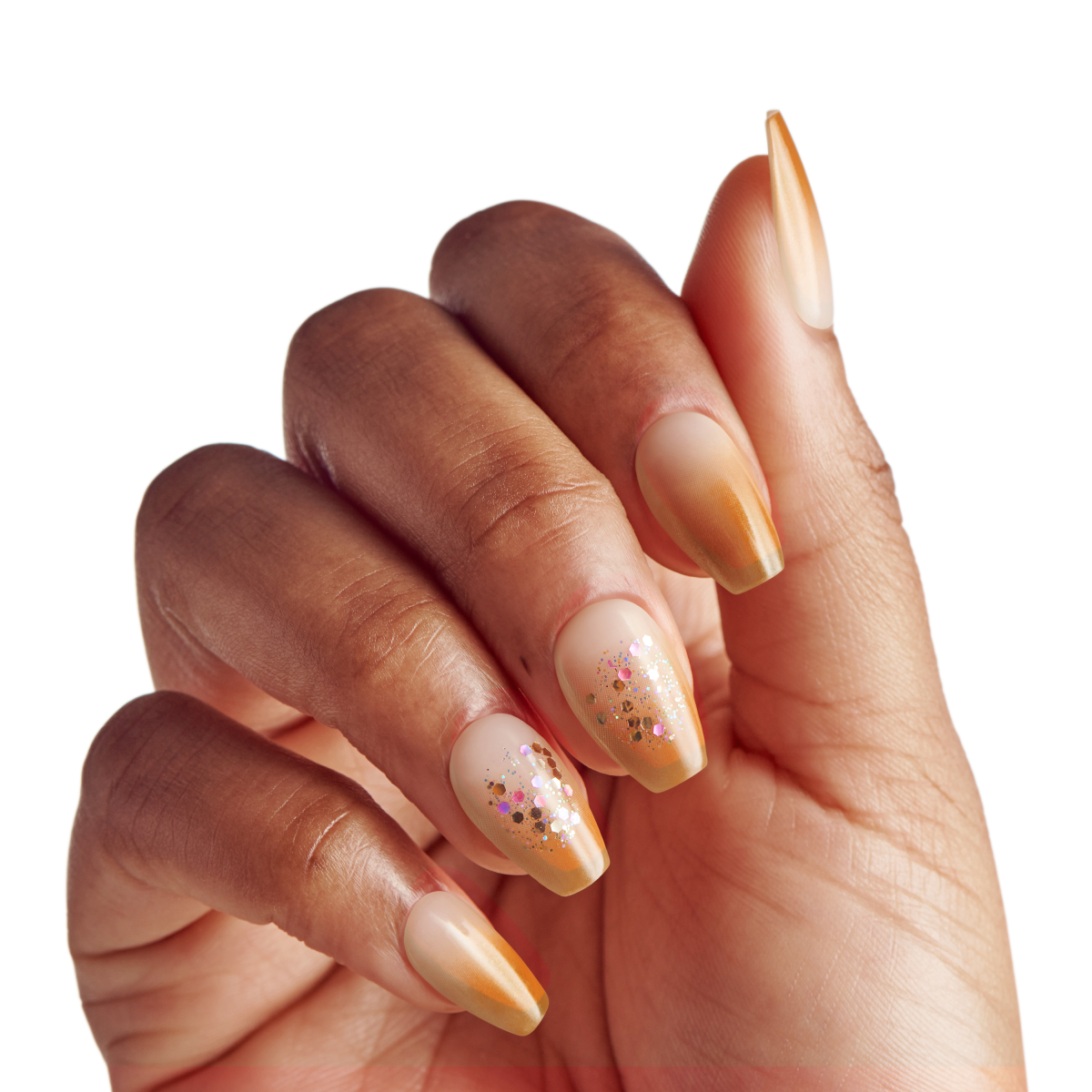 imPRESS Coffee Press-On Nails - Golden Espresso