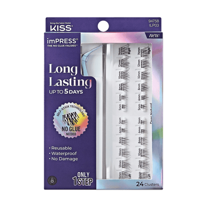 imPRESS Falsies Long Lasting Self Adhesive Eyelashes – Demi Natural