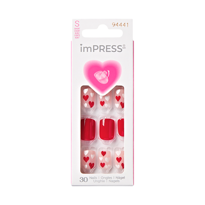 imPRESS Valentine’s Day Press On Nails -- Full Heart