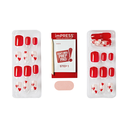 imPRESS Valentine’s Day Press On Nails -- Full Heart