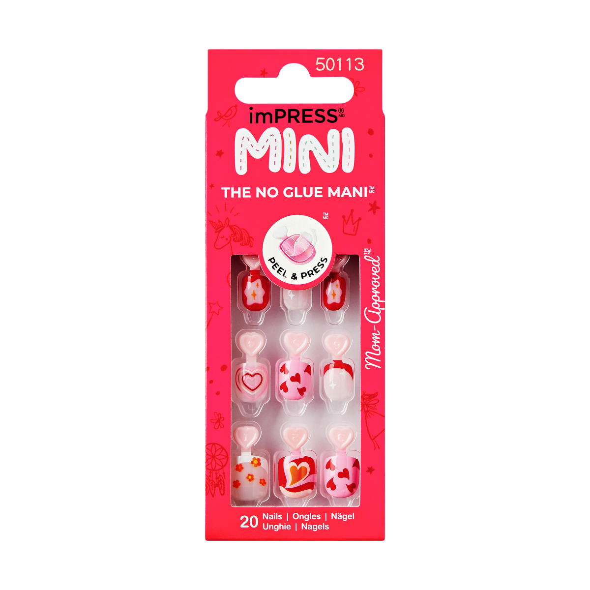 imPRESS MINI Valentine’s Day Press On Nails - Little Heart