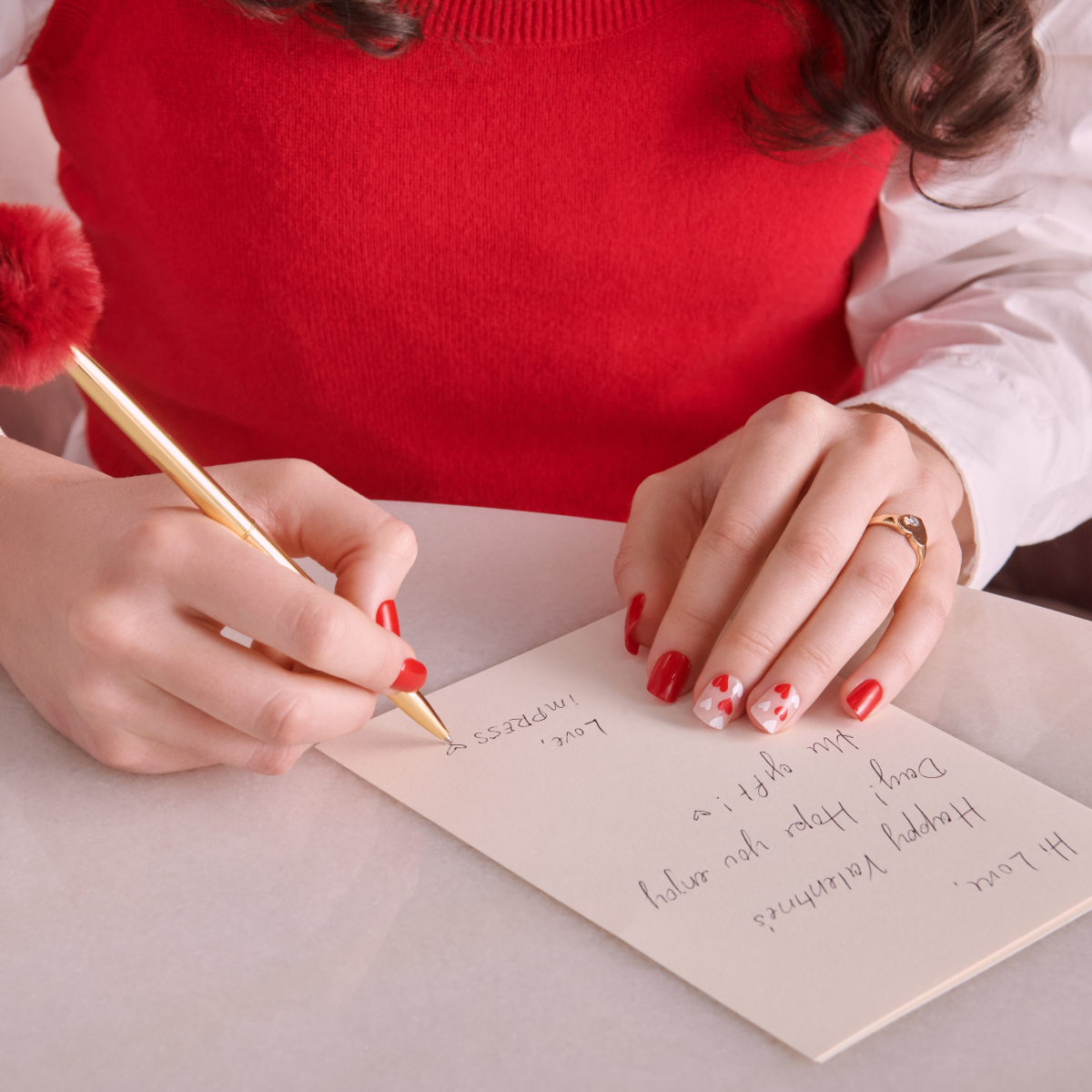 imPRESS Valentine’s Day Press On Nails -- Full Heart