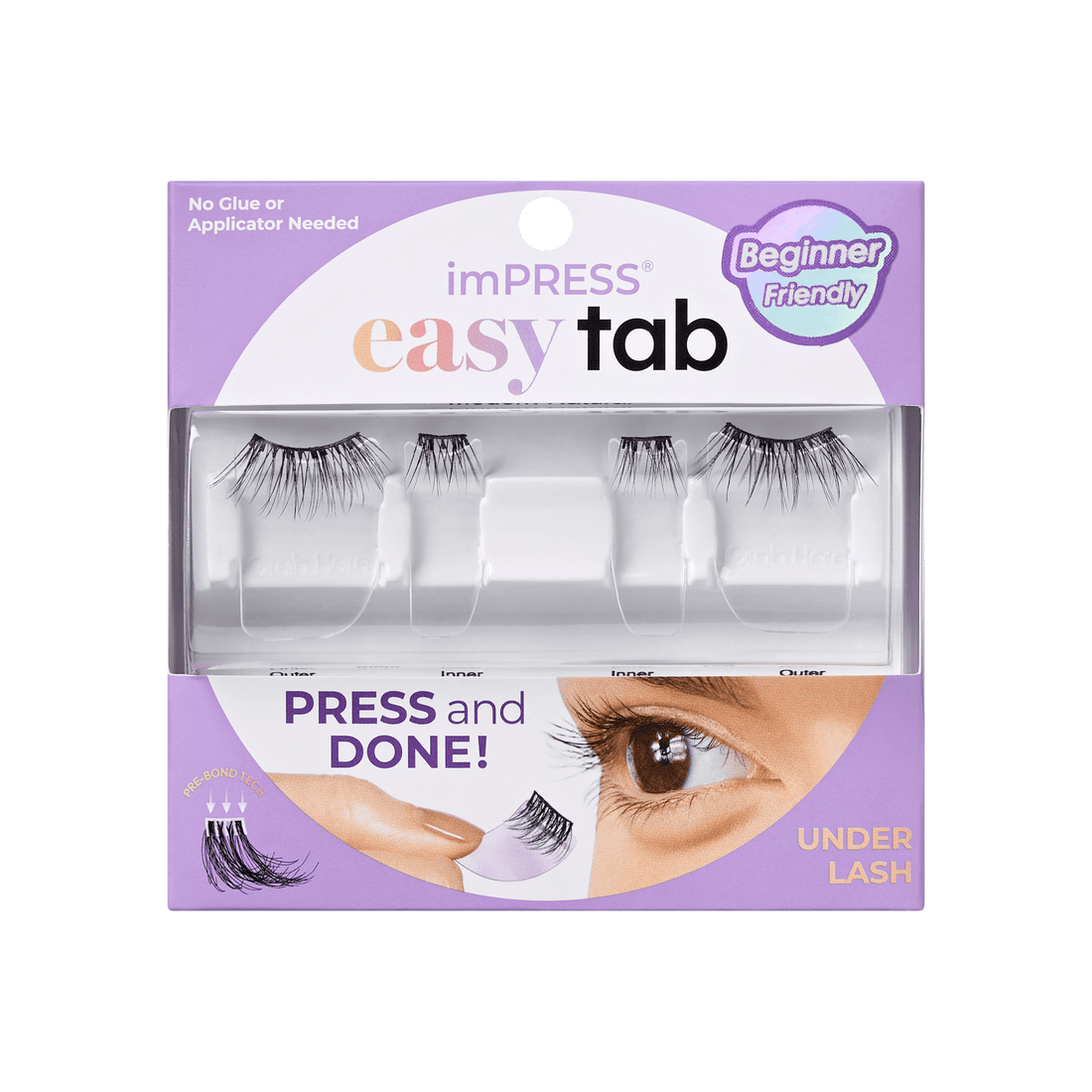 imPRESS Falsies easy tab Self Adhesive Eyelashes– Modern Natural