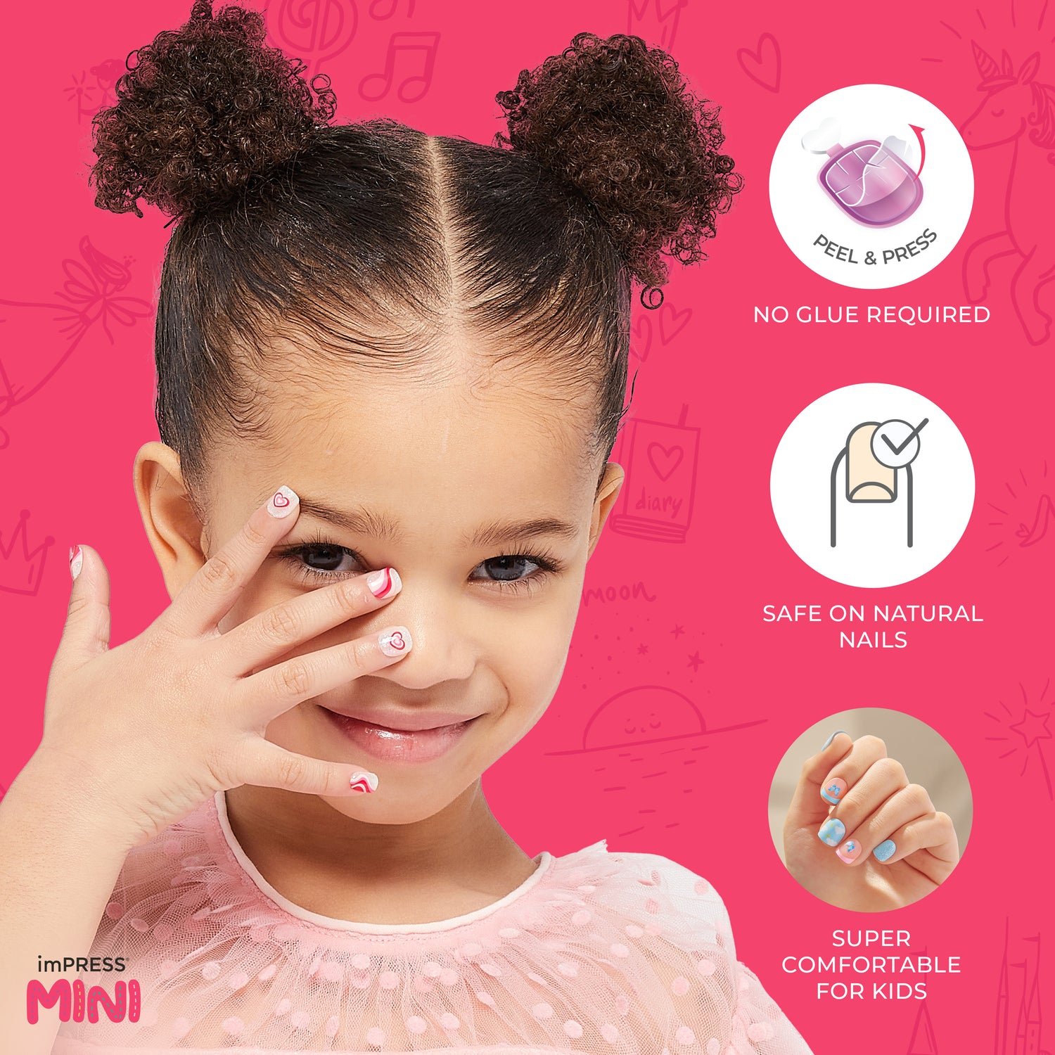 imPRESS MINI Press On Manicure for Kids - Playground