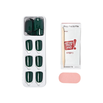 imPRESS Color Press On Nails - Emeralds